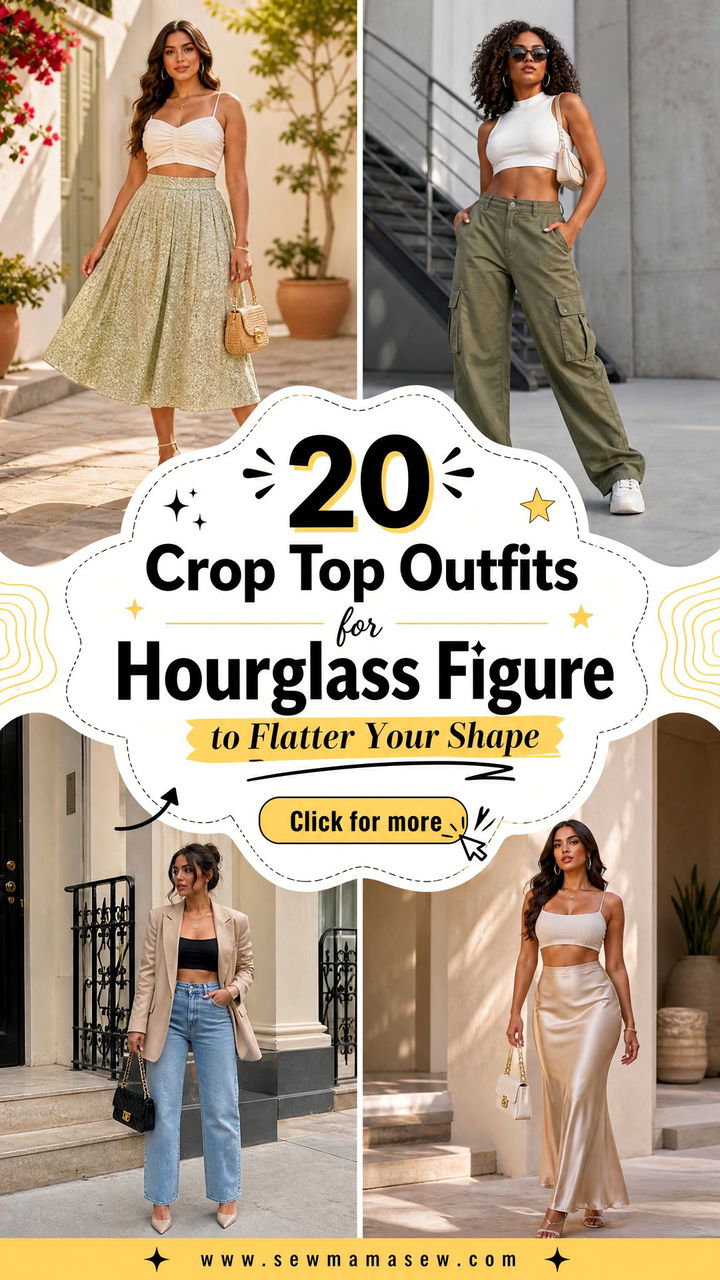 20 Crop Top Outfits for Hourglass Figure to Flatter Your Shape - 20 Crop Top Outfits for Hourglass Figure to Flatter Your Shape