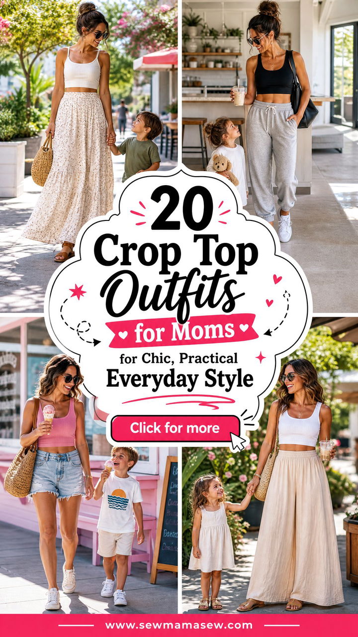 20 Crop Top Outfits for Moms for Chic Practical Everyday Style - 20 Crop Top Outfits for Moms for Chic, Practical Everyday Style