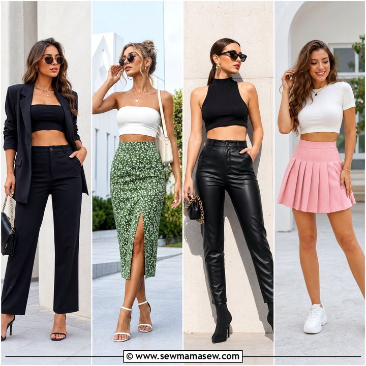 20 Crop Top Outfits for Petite That Create a Longer Silhouette