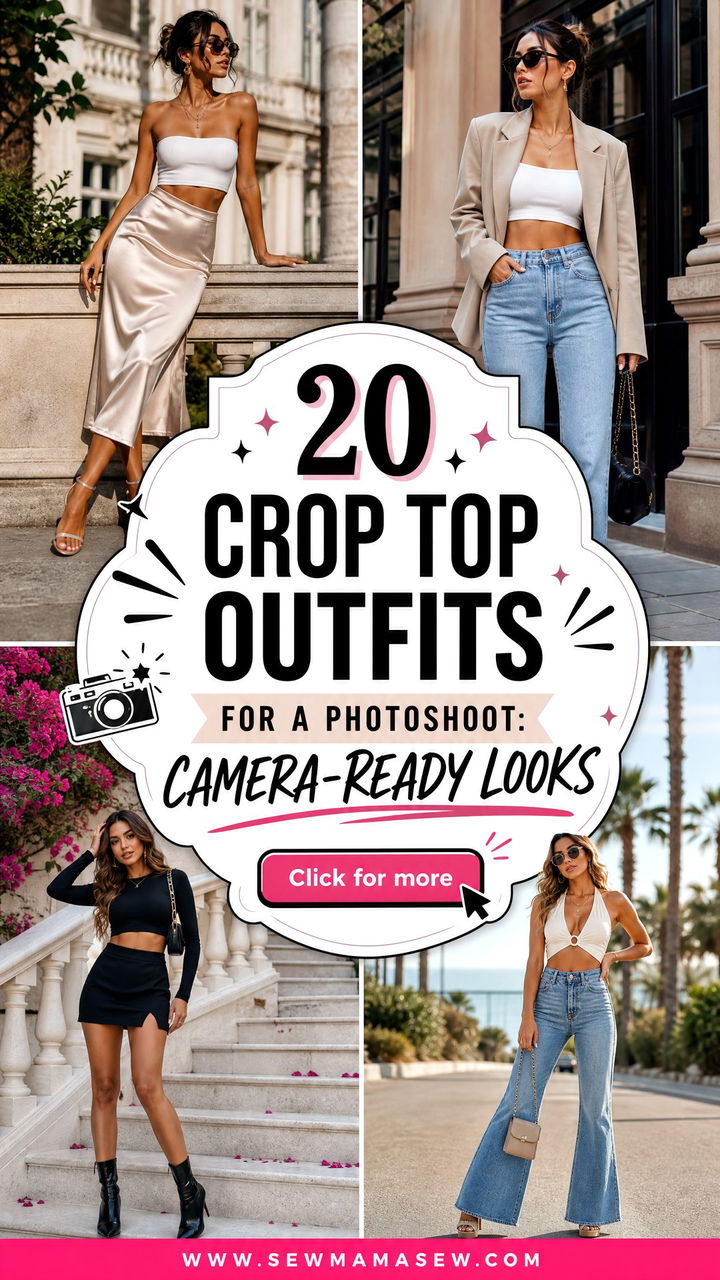 20 Crop Top Outfits for a Photoshoot Camera-Ready Looks - 20 Crop Top Outfits for a Photoshoot: Camera-Ready Looks
