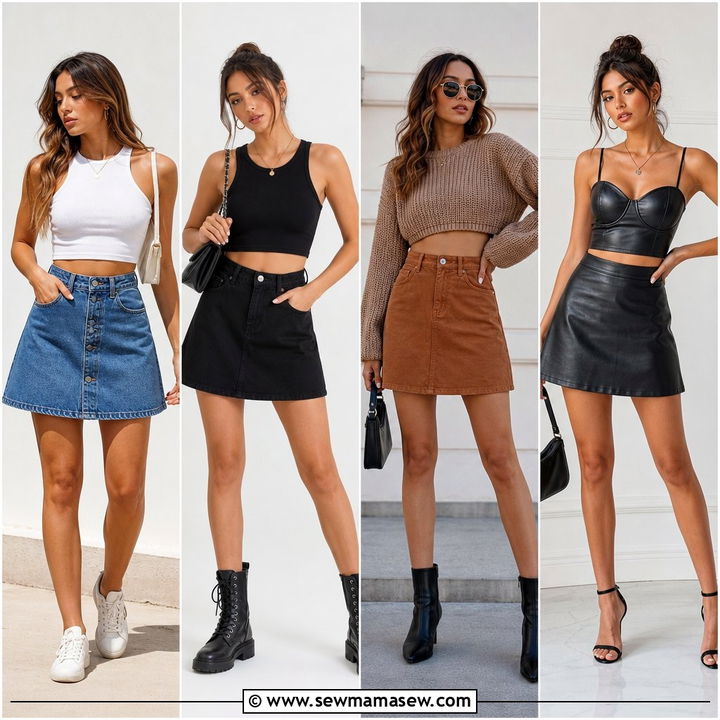 20 Crop Top With A-Line Skirt Outfit Ideas: Flattering Style Guide