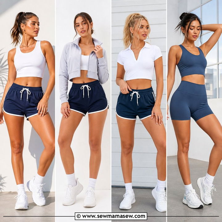 20 Crop Top With Athletic Shorts Outfit Ideas: Sporty Style Guide