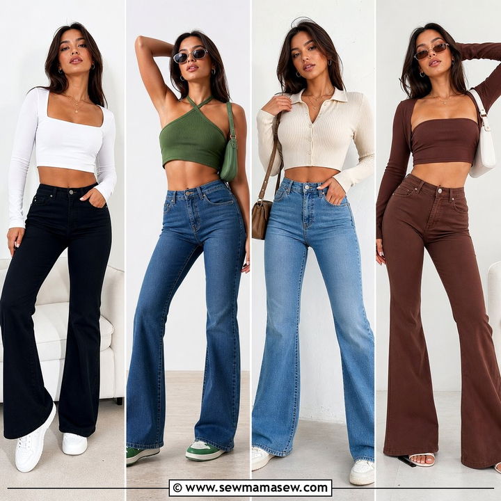 20 Crop Top With Bootcut Jeans Outfit Ideas: Easy Retro Looks