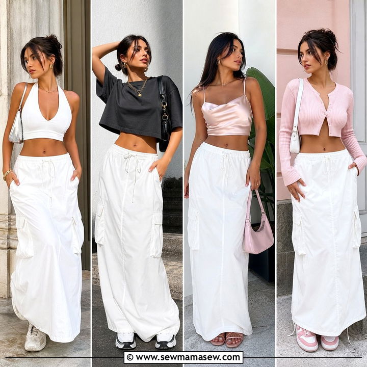 20 Crop Top With Cargo Maxi Skirt Outfit Ideas for Trendy Days