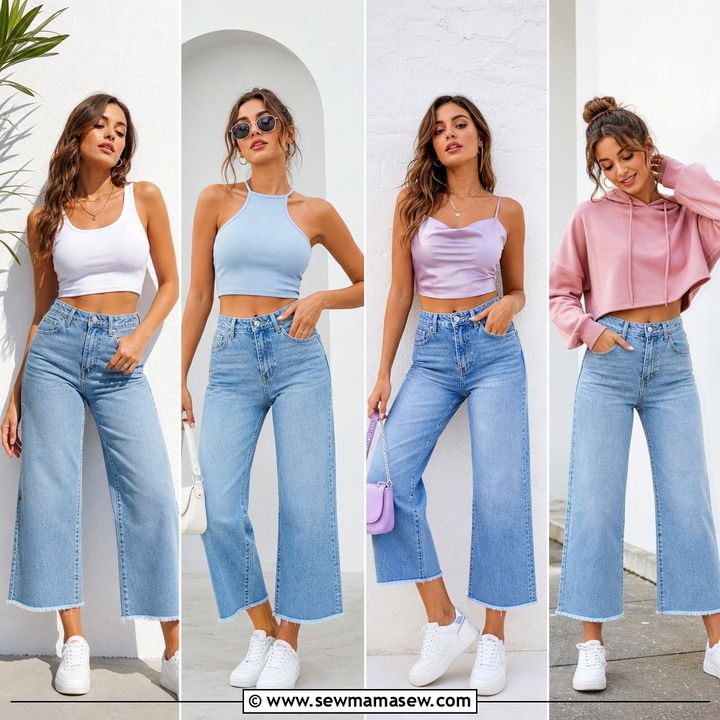20 Crop Top With Cropped Jeans Outfit Ideas for Casual Chic