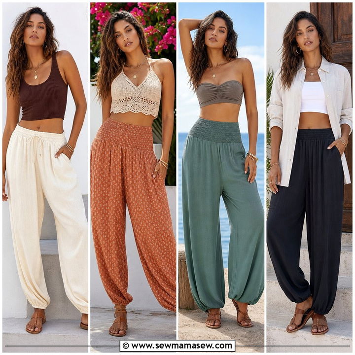 20 Crop Top With Harem Pants Outfit Ideas for Relaxed Style