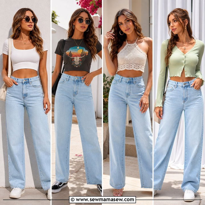 20 Crop Top With Light Wash Jeans Outfit Ideas to Copy Now