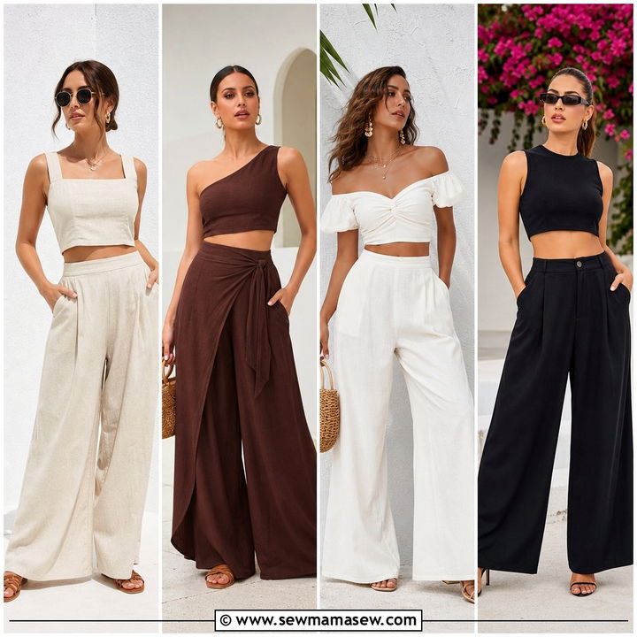 20 Crop Top With Palazzo Pants Outfit Ideas for Chic Summer