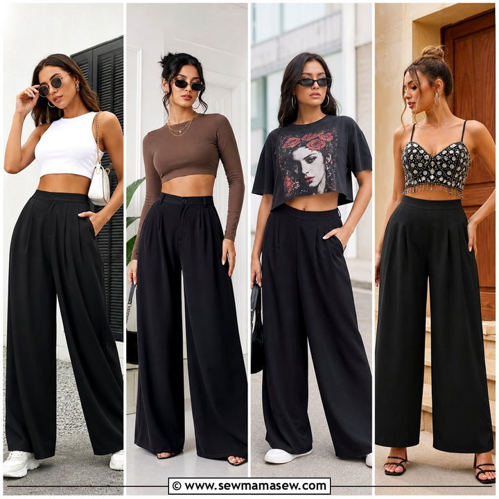 20 Crop Top With Palazzo Trousers Outfit Ideas to Try Now