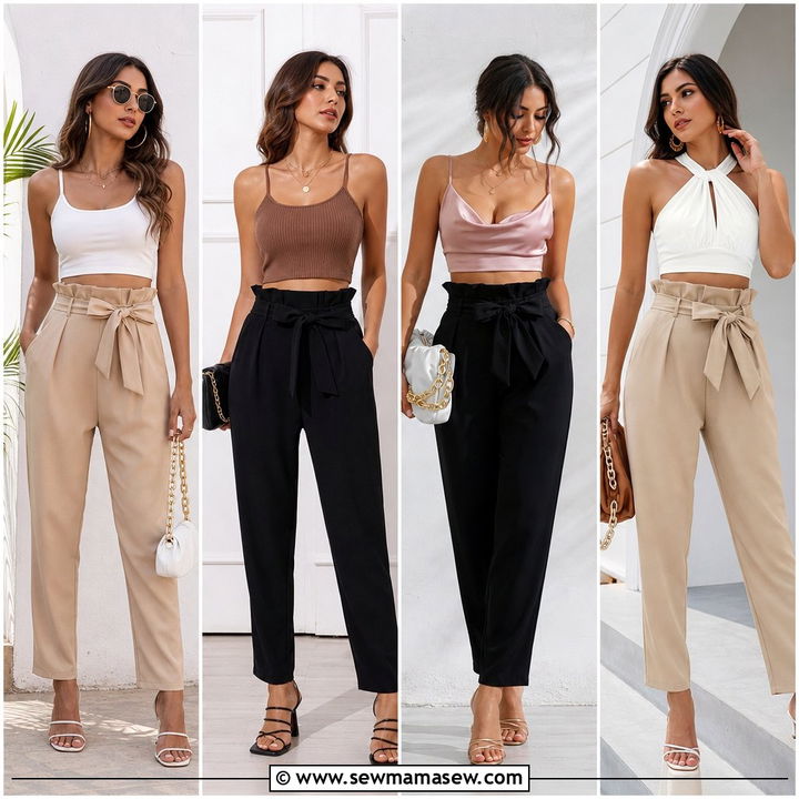 20 Crop Top With Paperbag Pants Outfit Ideas for Chic Days