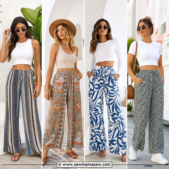 20 Crop Top With Printed Pants Outfit Ideas for Bold Getaways