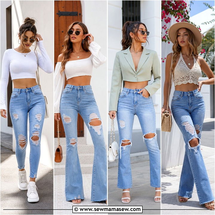 20 Crop Top With Ripped Jeans Outfit Ideas for Edgy Weekend Style
