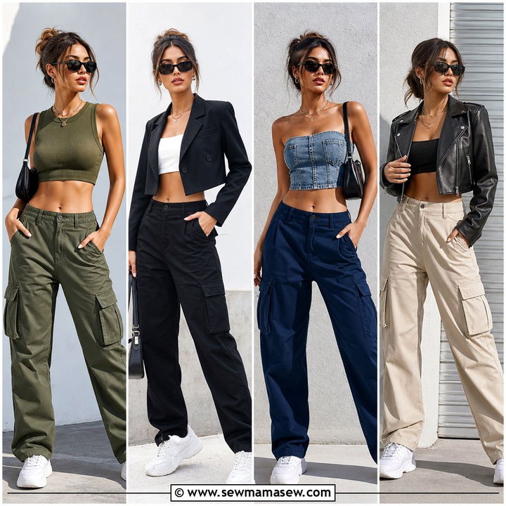 20 Crop Top With Utility Pants Outfit Ideas for Edgy Street Style