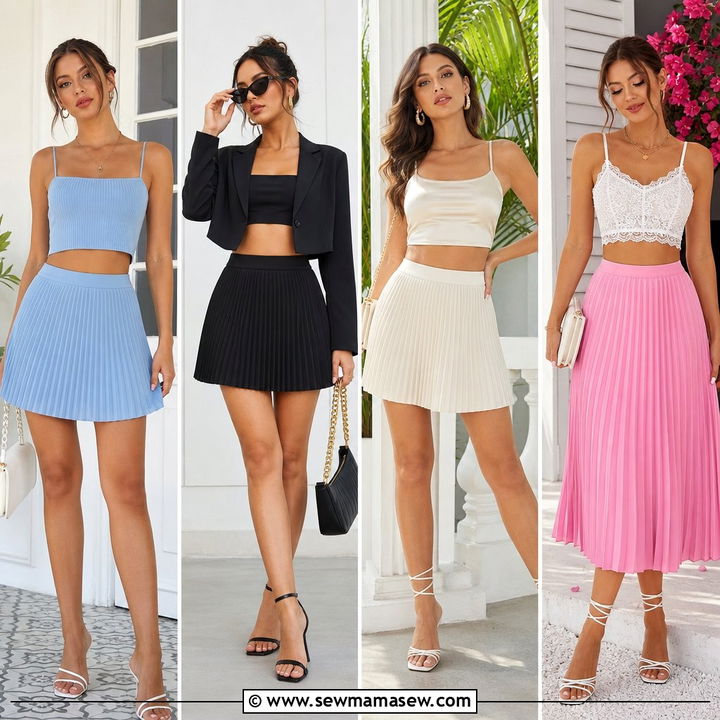20 Crop Top and Pleated Skirt Outfit Ideas Chic Pairings