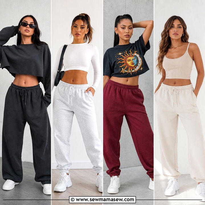 20 Crop Top and Sweatpants Outfit Ideas: Comfy-Chic Looks