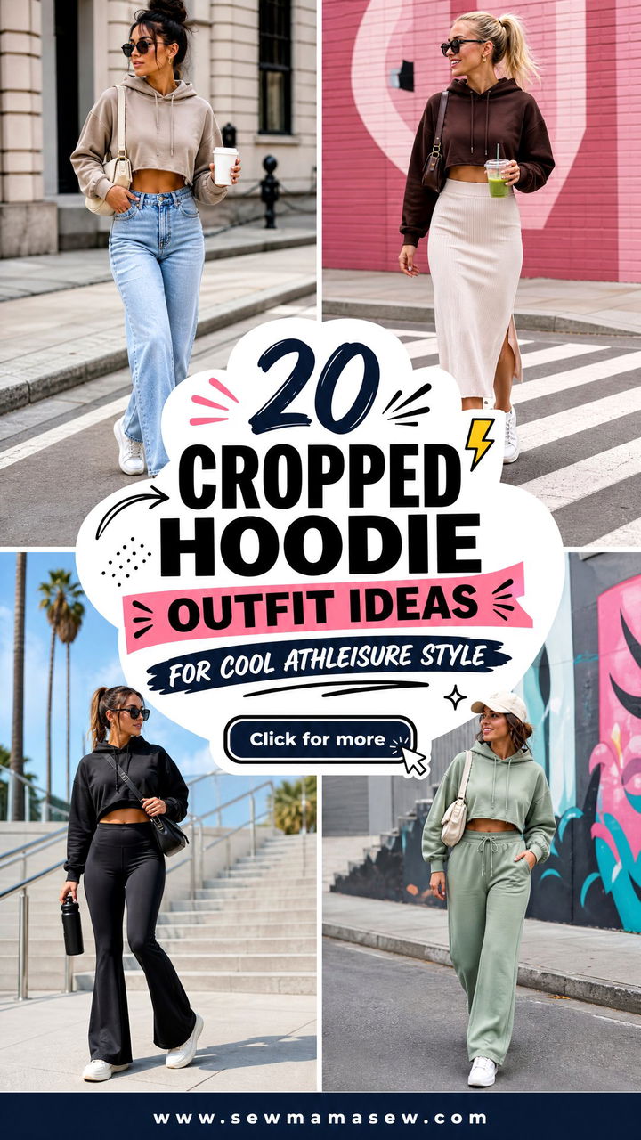 20 Cropped Hoodie Outfit Ideas for Cool Athleisure Style - 20 Cropped Hoodie Outfit Ideas for Cool Athleisure Style