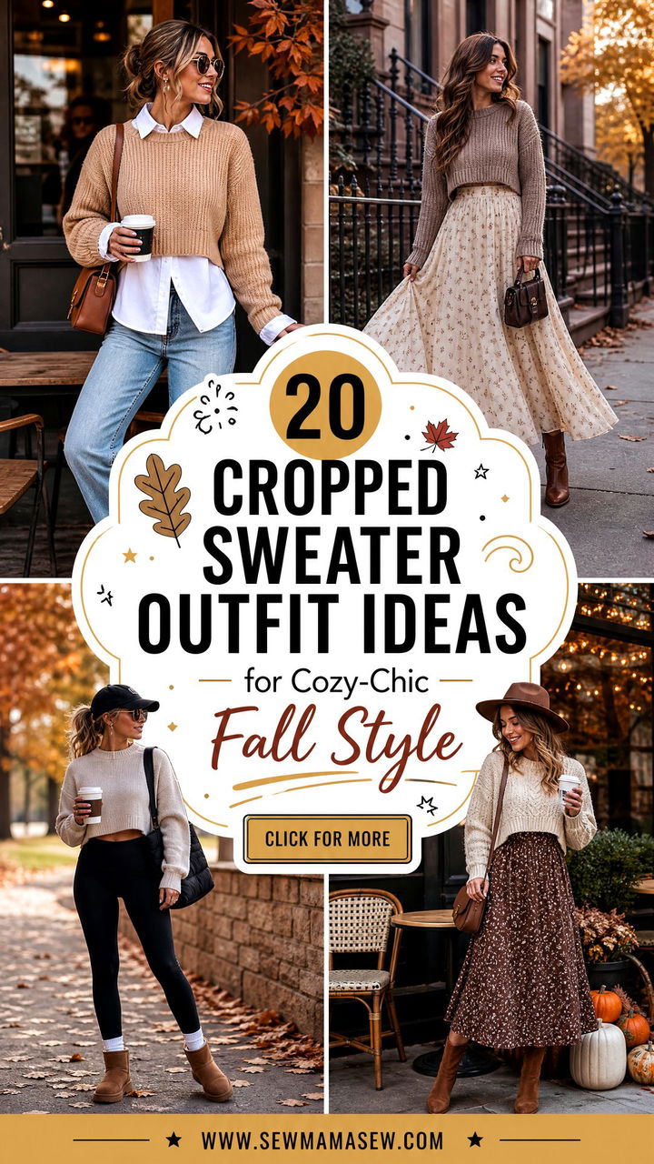 20 Cropped Sweater Outfit Ideas for Cozy-Chic Fall Style - 20 Cropped Sweater Outfit Ideas for Cozy-Chic Fall Style