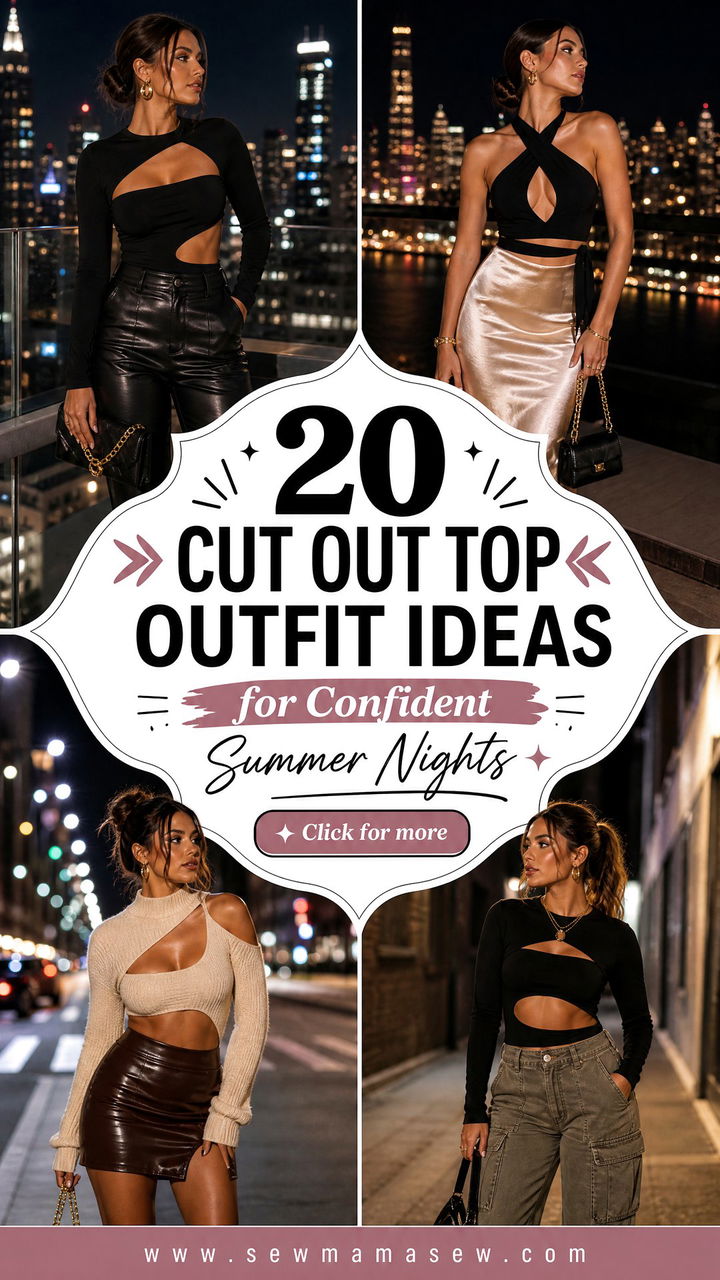 20 Cut Out Top Outfit Ideas for Confident Summer Nights - 20 Cut Out Top Outfit Ideas for Confident Summer Nights