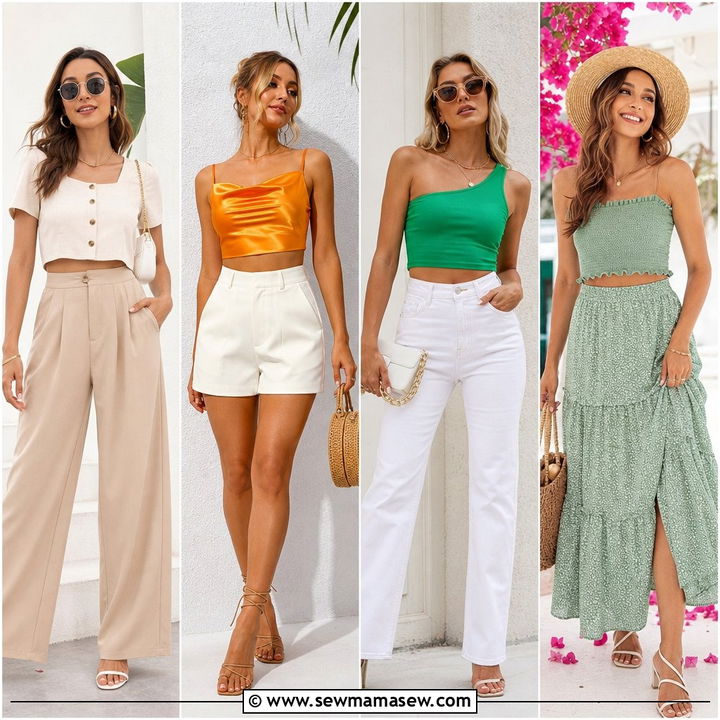 20 Cute Summer Crop Top Outfit Ideas for Sunny Beach Days