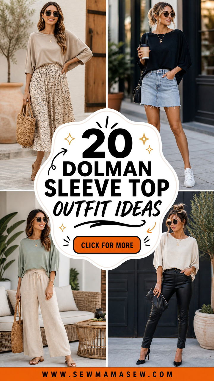20 Dolman Sleeve Top Outfit Ideas for Relaxed Chic Style - 20 Dolman Sleeve Top Outfit Ideas for Relaxed, Chic Style
