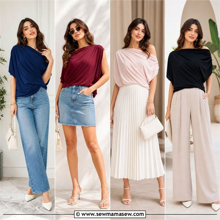 20 Draped Top Outfit Ideas for Flattering, Elegant Style
