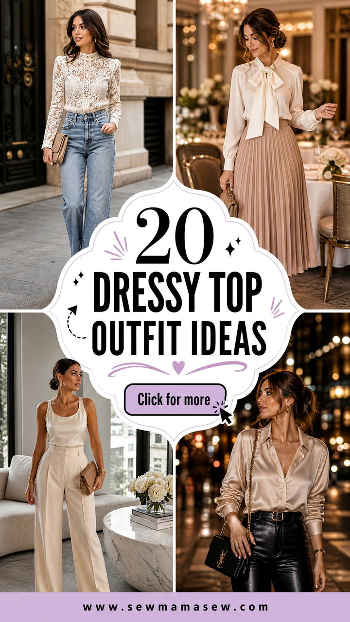 20 Dressy Top Outfit Ideas for Chic Events and Date Nights - 20 Dressy Top Outfit Ideas for Chic Events and Date Nights