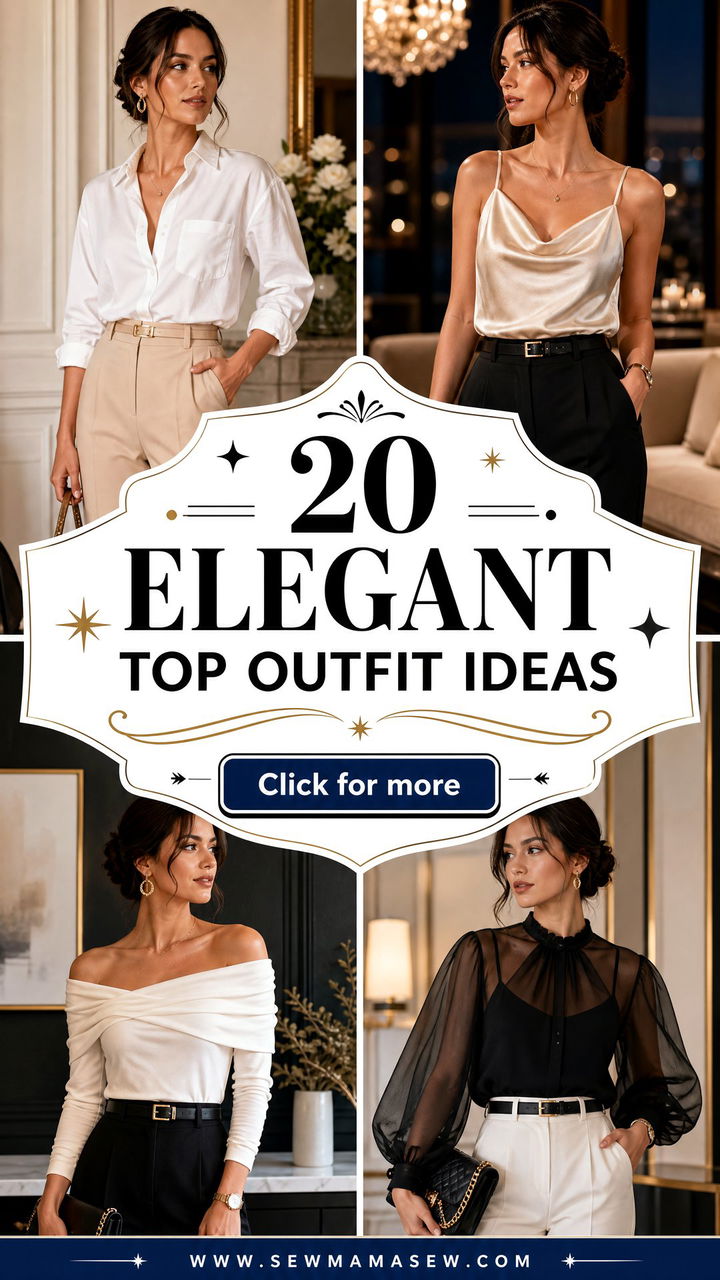 20 Elegant Top Outfit Ideas for Polished Events and Evenings - 20 Elegant Top Outfit Ideas for Polished Events and Evenings