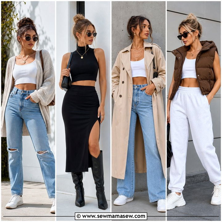 20 Fall Crop Top Outfits for Chic Transitional Weather