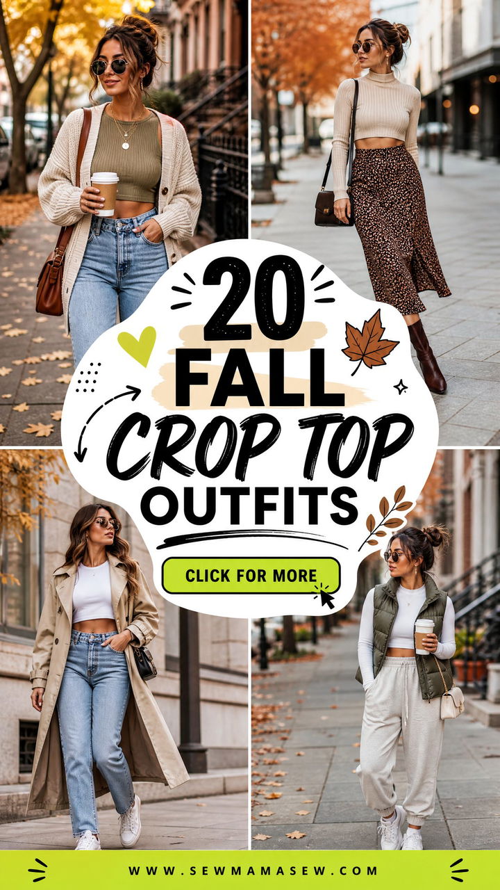 20 Fall Crop Top Outfits for Chic Transitional Weather - 20 Fall Crop Top Outfits for Chic Transitional Weather