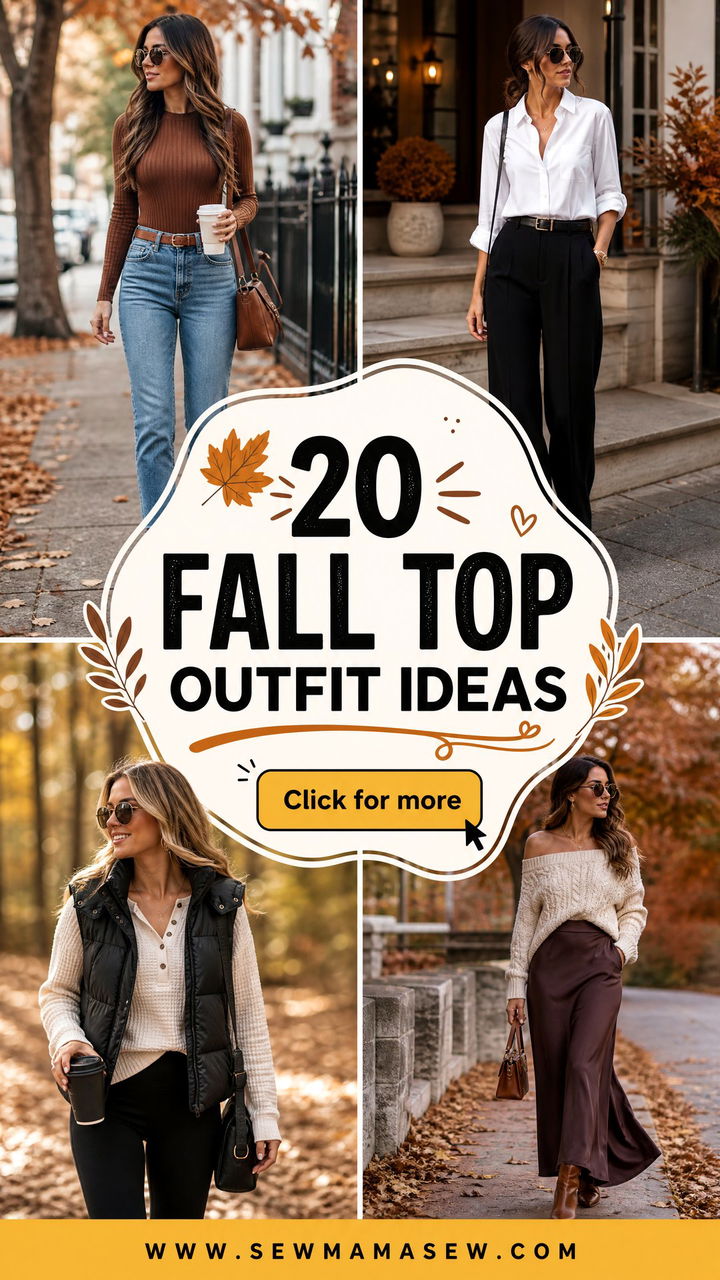20 Fall Top Outfit Ideas for Cozy Polished Seasonal Style - 20 Fall Top Outfit Ideas for Cozy, Polished Seasonal Style