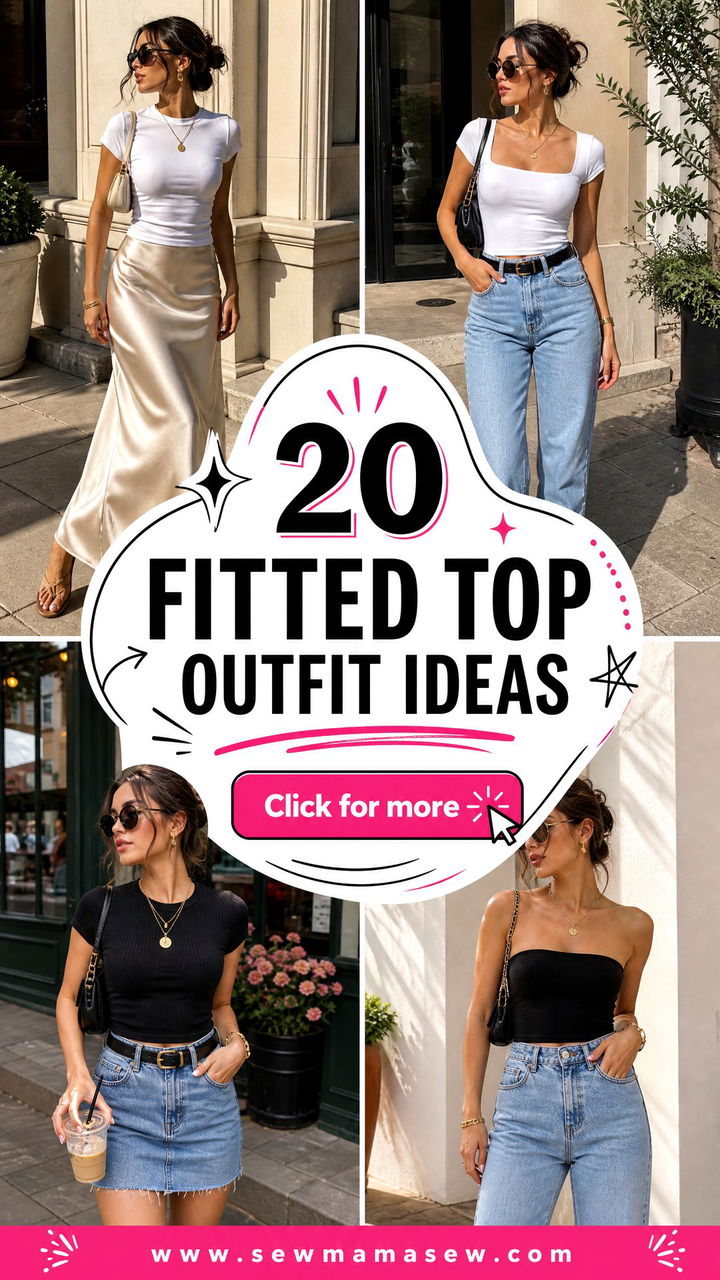 20 Fitted Top Outfit Ideas for Sleek Chic Everyday Style - 20 Fitted Top Outfit Ideas for Sleek, Chic Everyday Style