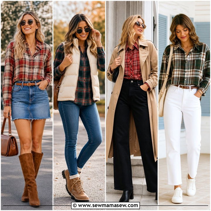 20 Flannel Shirt Outfit Ideas for Cozy Layered Fall Style