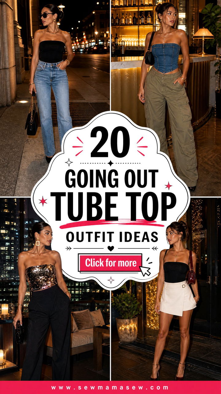 20 Going Out Tube Top Outfit Ideas for Chic Weekend Nights - 20 Going Out Tube Top Outfit Ideas for Chic Weekend Nights