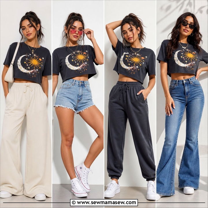 20 Graphic Crop Top Outfit Ideas for Bold Weekend Style