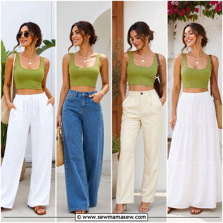 20 Green Crop Top Outfit Ideas for Effortless Summer Style