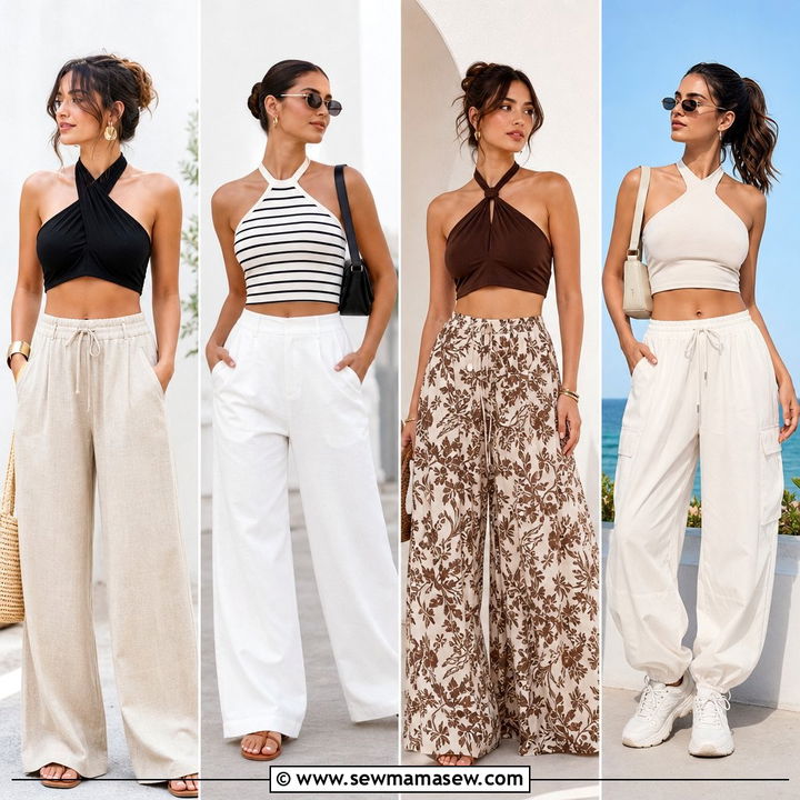 20 Halter Crop Top Summer Outfit Ideas for Beach-to-City Style