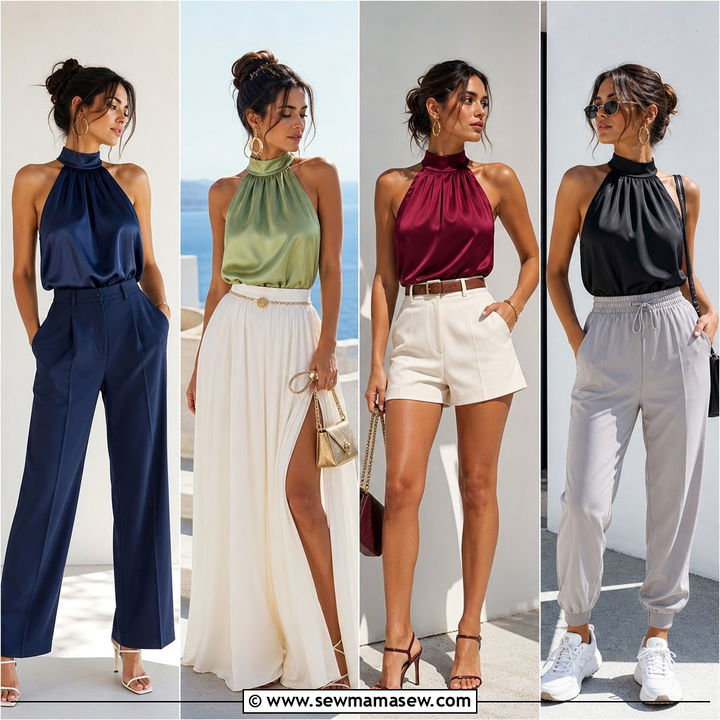 20 Halter Top Outfit Ideas for Chic Warm-Weather Style
