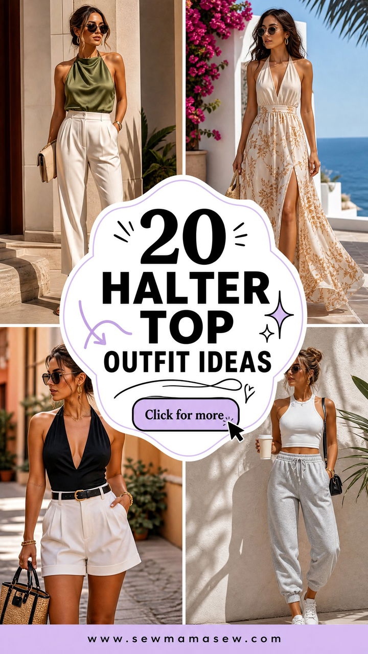 20 Halter Top Outfit Ideas for Chic Warm-Weather Style - 20 Halter Top Outfit Ideas for Chic Warm-Weather Style