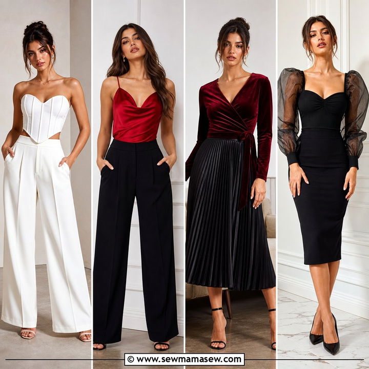 20 Holiday Party Top Outfit Ideas for Easy Festive Glamour