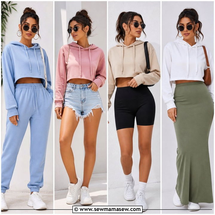 20 Hoodie Crop Top Outfit Ideas for Cool Street Style Looks