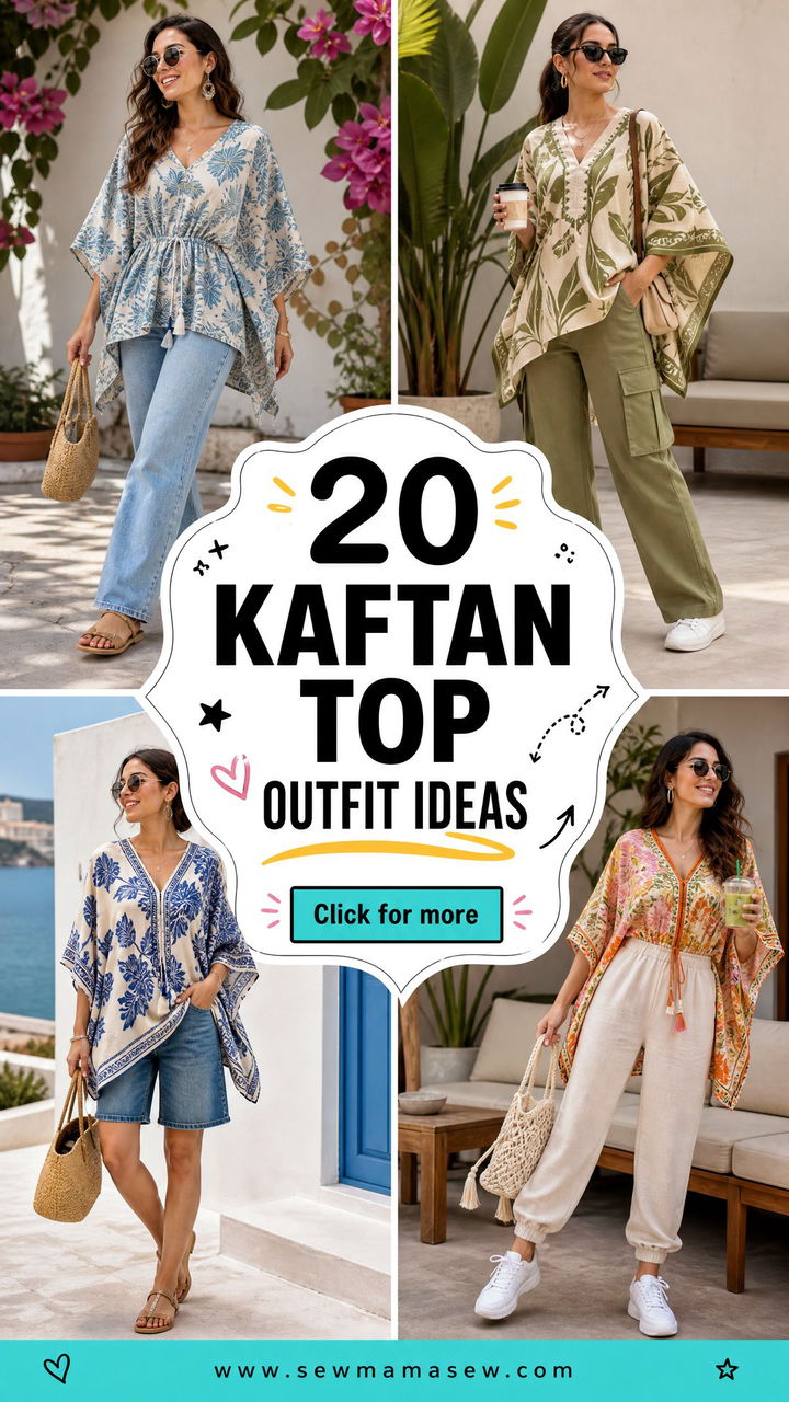 20 Kaftan Top Outfit Ideas for Effortlessly Elevated Style - 20 Kaftan Top Outfit Ideas for Effortlessly Elevated Style
