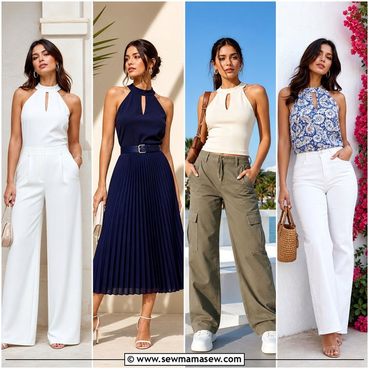 20 Keyhole Top Outfit Ideas for Chic Day-to-Night Style