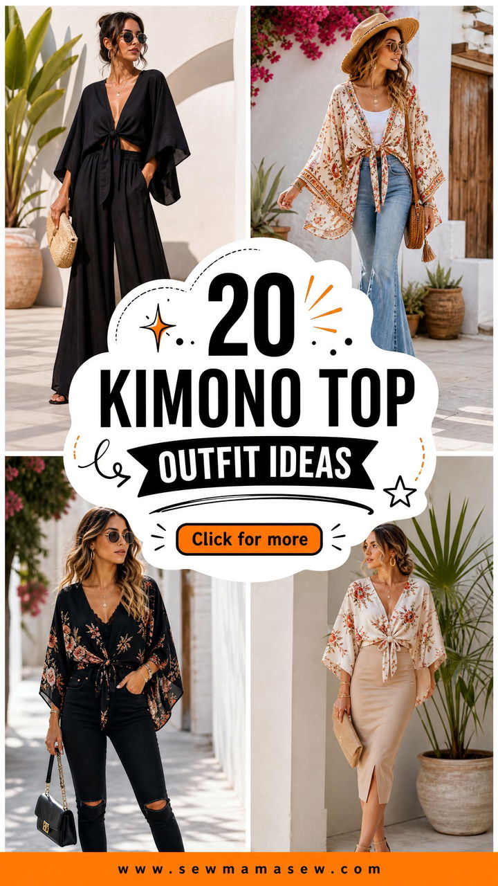 20 Kimono Top Outfit Ideas for Effortless Summer Style - 20 Kimono Top Outfit Ideas for Effortless Summer Style