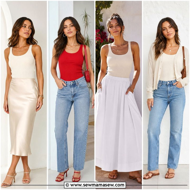 20 Knit Tank Top Outfit Ideas for Cozy-Chic Summer Style