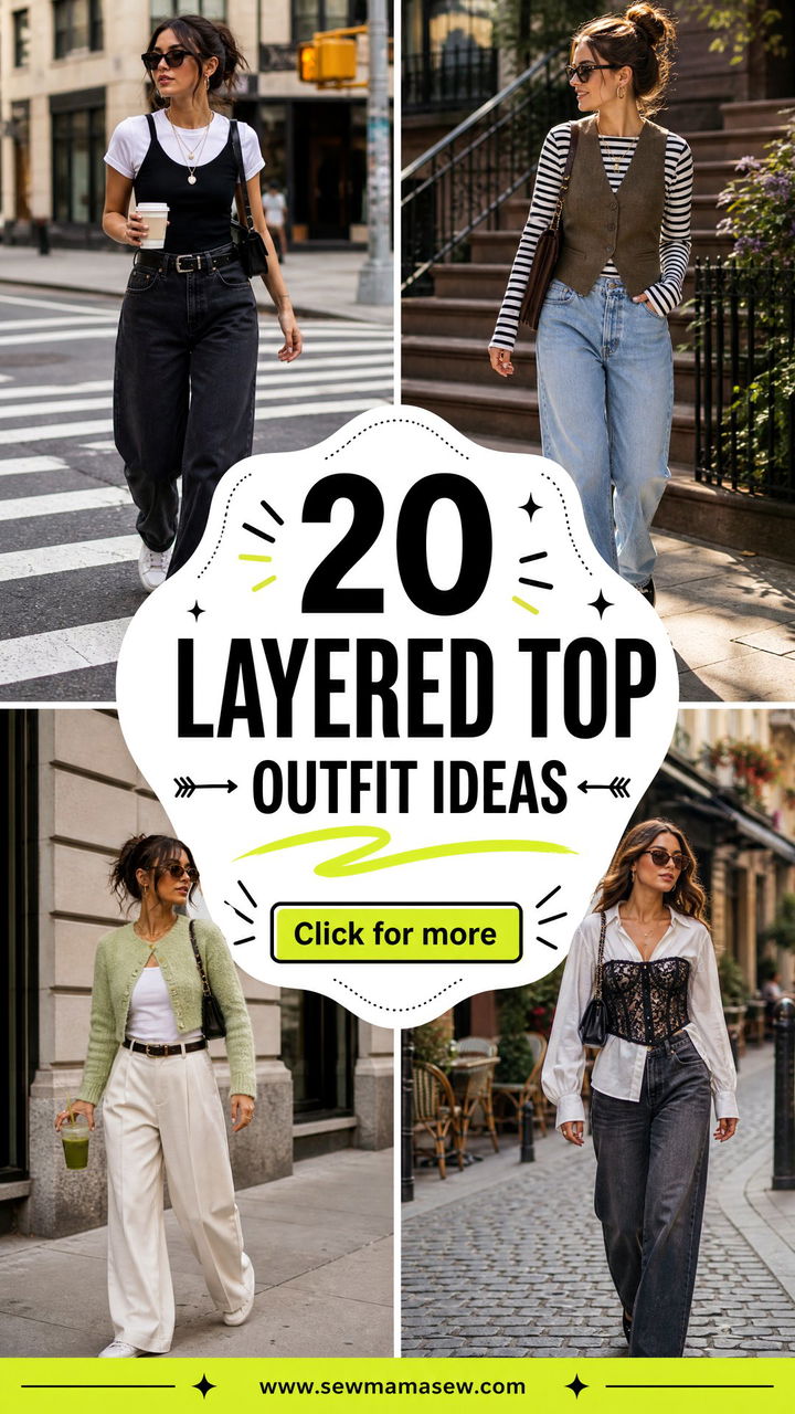 20 Layered Top Outfit Ideas for Creative Transitional Style - 20 Layered Top Outfit Ideas for Creative Transitional Style