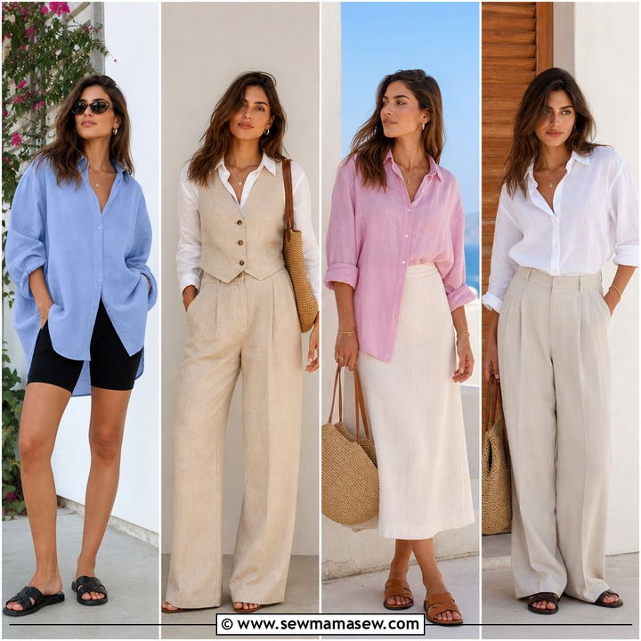 20 Linen Shirt Outfit Ideas for Effortless Warm-Weather Chic