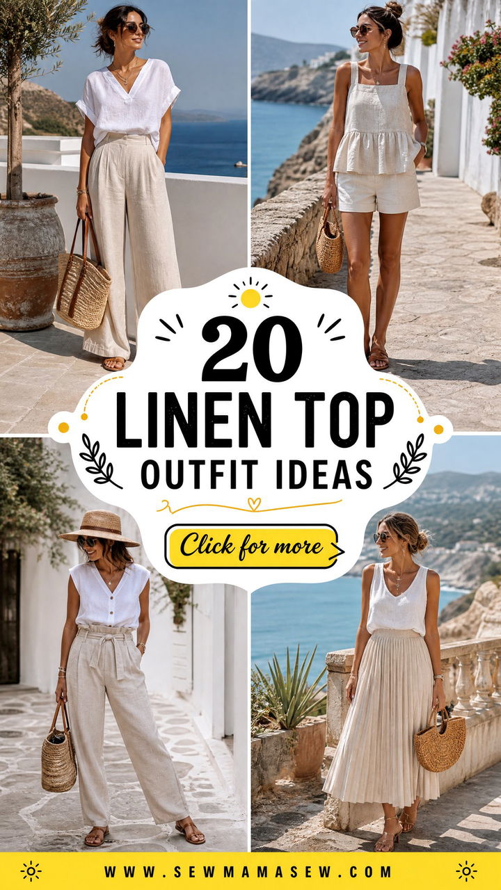 20 Linen Top Outfit Ideas for Breezy Polished Summer Style - 20 Linen Top Outfit Ideas for Breezy, Polished Summer Style