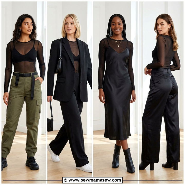 20 Mesh Top Outfit Ideas for Bold, Chic Modern Layered Looks
