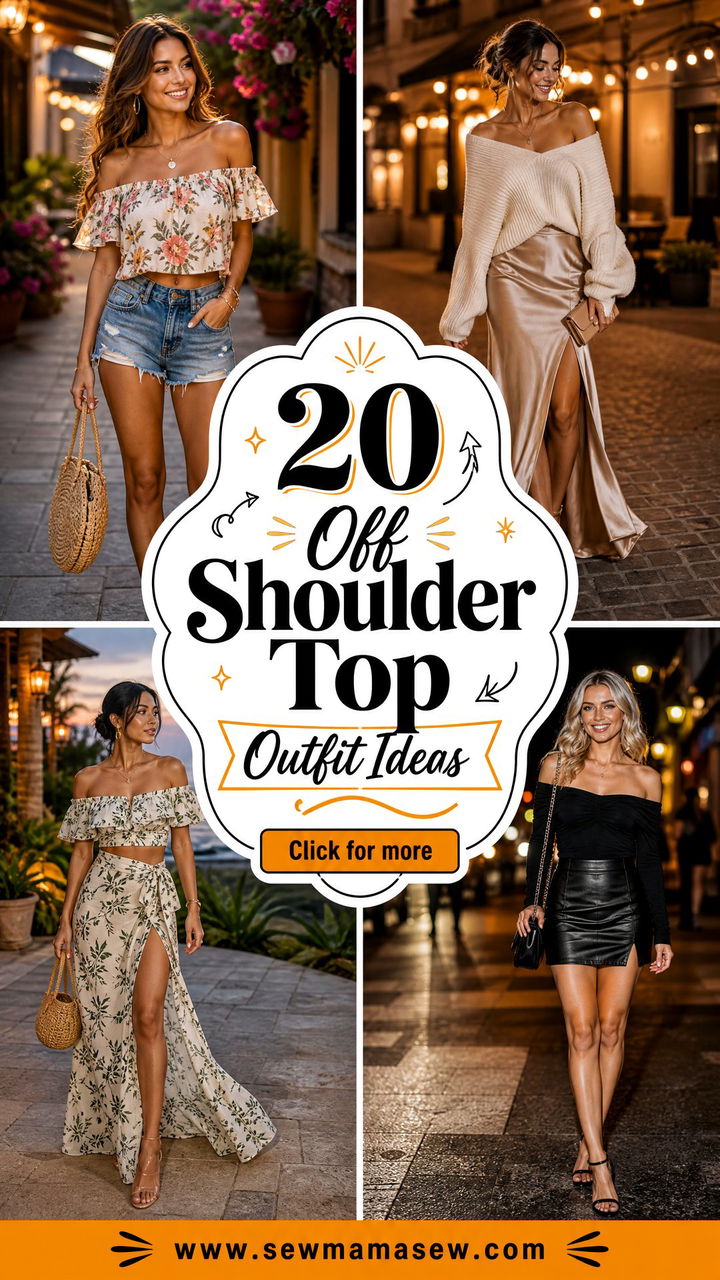 20 Off Shoulder Top Outfit Ideas for Chic Summer Nights - 20 Off Shoulder Top Outfit Ideas for Chic Summer Nights