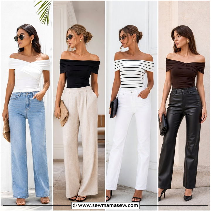 20 Off the Shoulder Top Outfit Ideas for Romantic Evenings